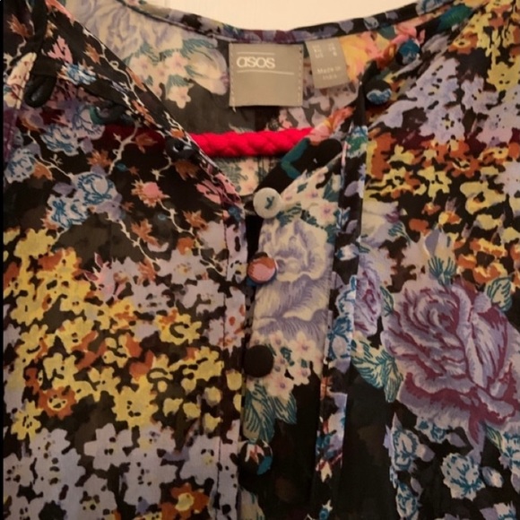 ASOS maxi sheer bohemian floral print dress - Picture 4 of 4